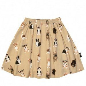 Hebe Baby Skirt with dog friends print